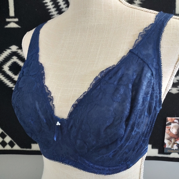 💙 Vintage EUC Wacoal Brand Intimates 85147 Floral Lace Full Coverage Underwire - Picture 4 of 11